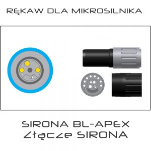 Rękaw dla mikrosilnika Sirona BL-APEX złącze Sirona dla Unitów TENEO ;  SINIUS