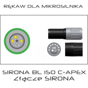 Rękaw dla mikrosilnika Sirona BL ISO C-APEX złącze Sirona dla Unitów TENEO, SINIUS, INTEGO, (-PRO)